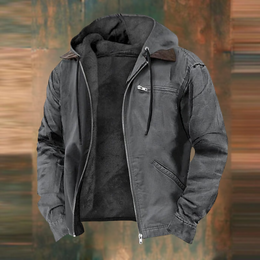 Chaqueta de invierno para hombre con capucha de diseño moderno en material transpirable