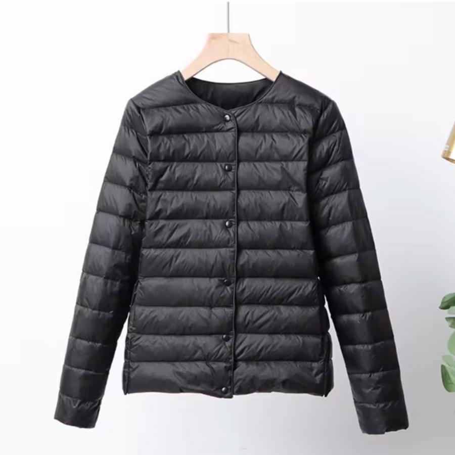 Chaqueta de plumón ligera para mujer: cálida, ultrafina y a la moda