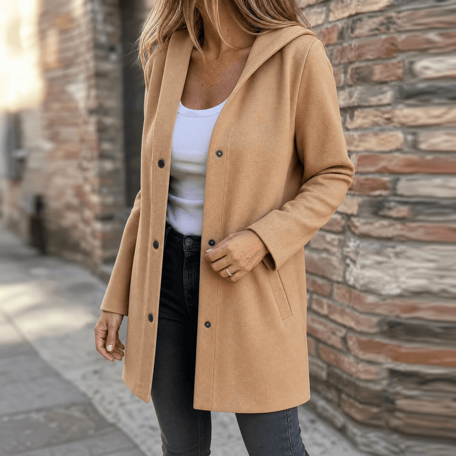 Chaqueta de punto con capucha para el día a día