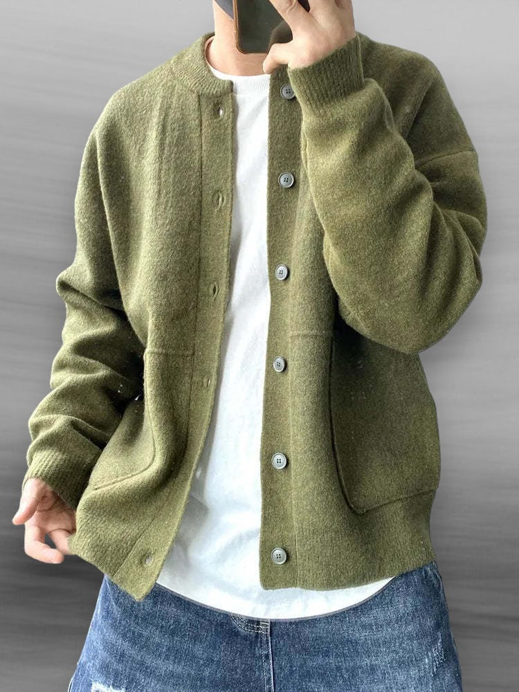 Chaqueta de punto suave para hombre