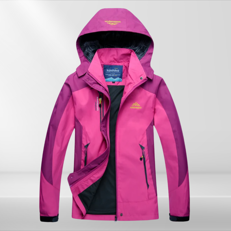Chaqueta de senderismo para mujer para actividades al aire libre y clima frío