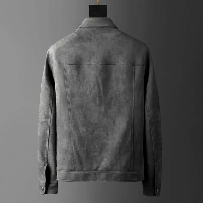 Chaqueta elegante de ante para hombre