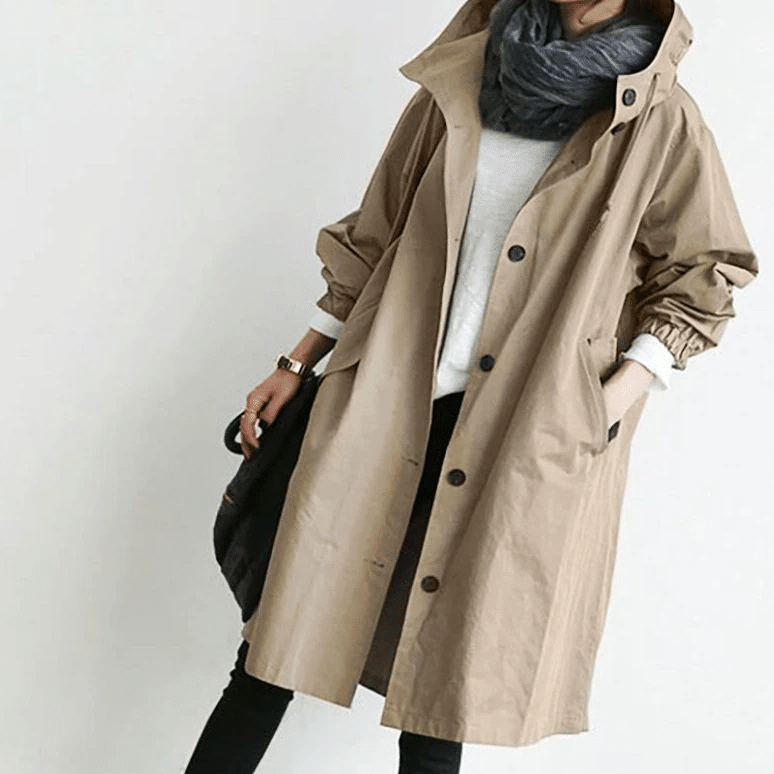 Chaqueta impermeable con capucha