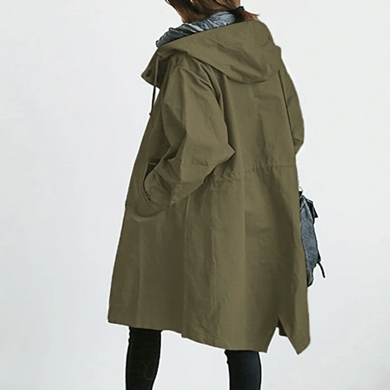 Chaqueta impermeable con capucha