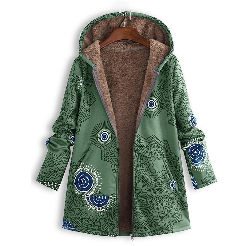 Chaqueta larga de primavera para mujer con capucha y bolsillos delanteros