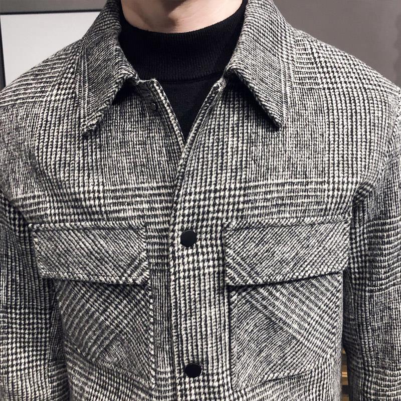 Chaqueta sobrecamisa a cuadros para hombre