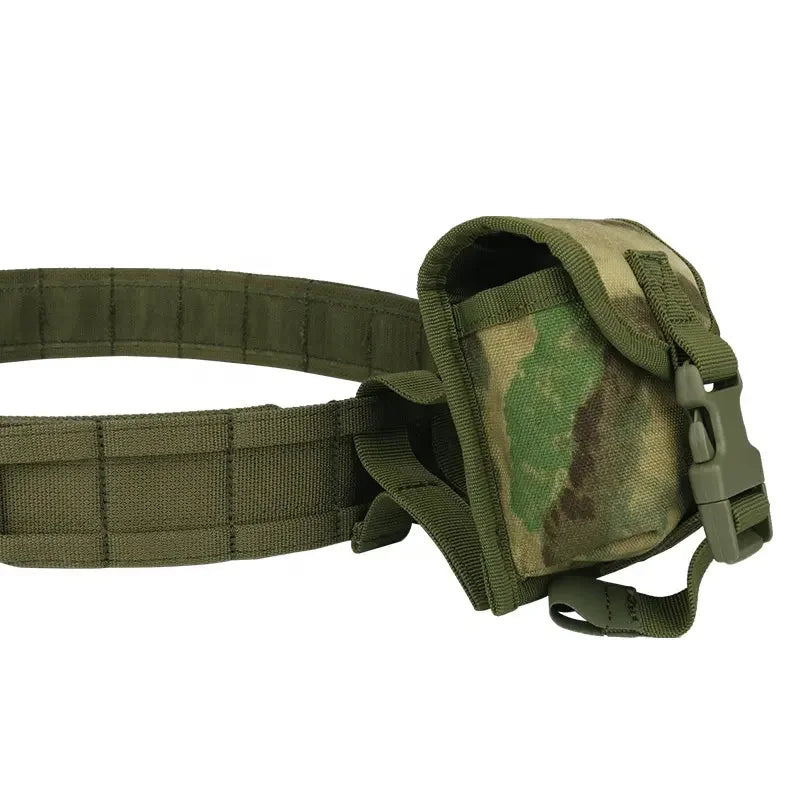 Cinturón táctico de combate con fundas Molle 8 en 1