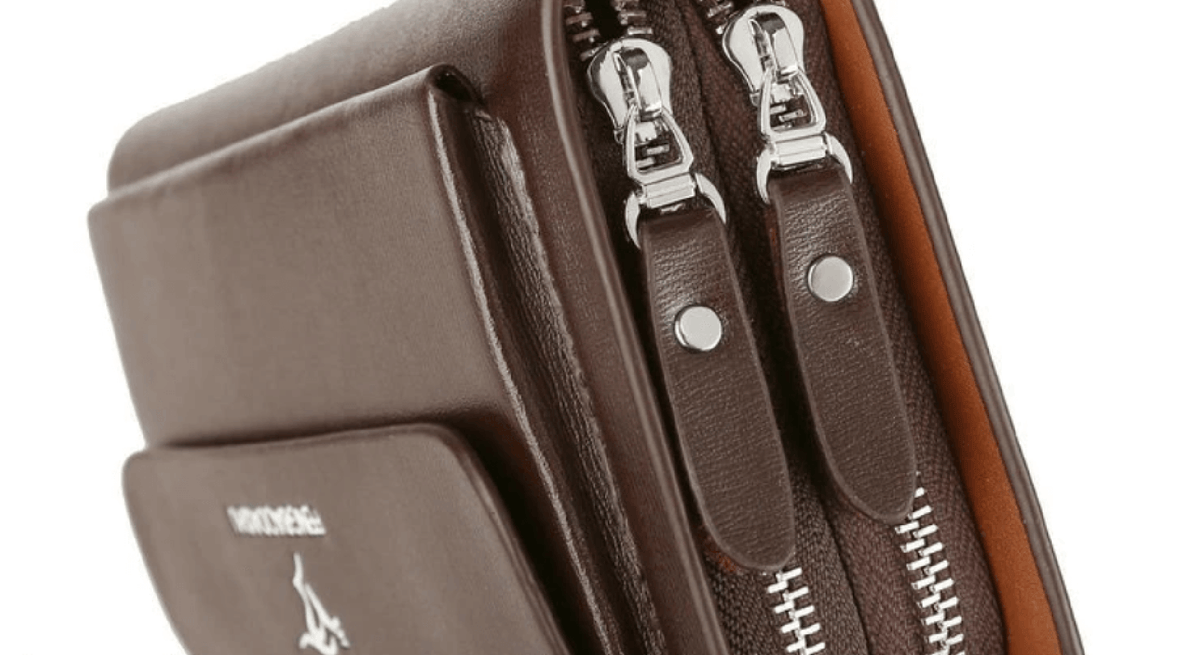 Clutch para hombre de cuero sintético