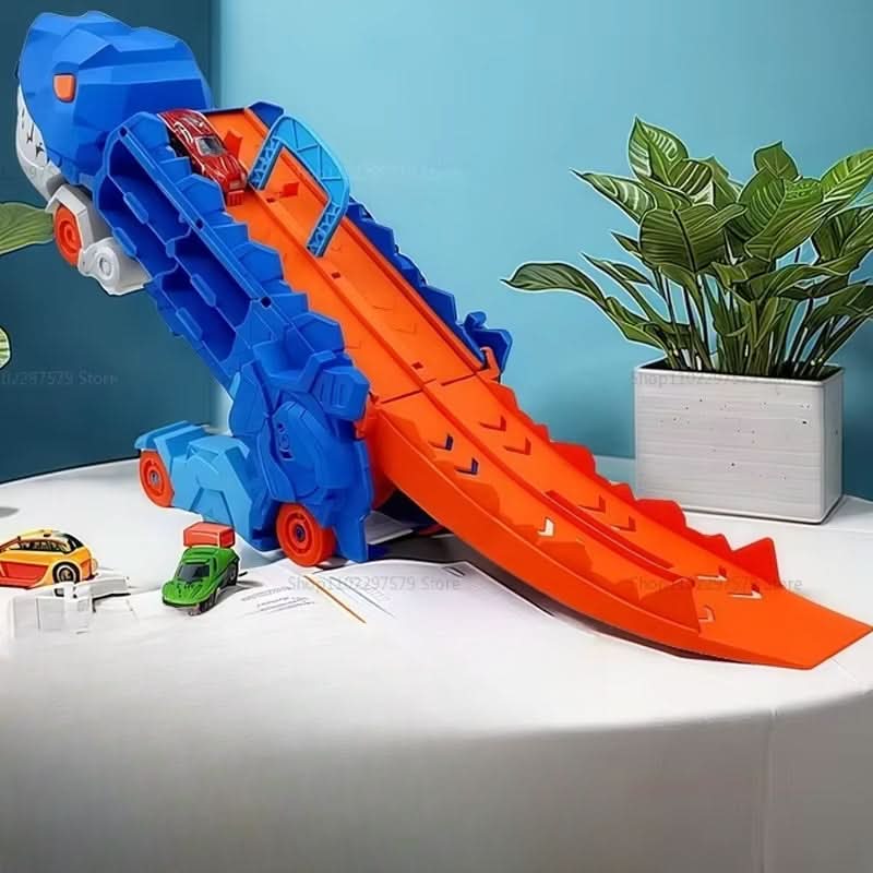 Coche de juguete transformable de dinosaurio para niños