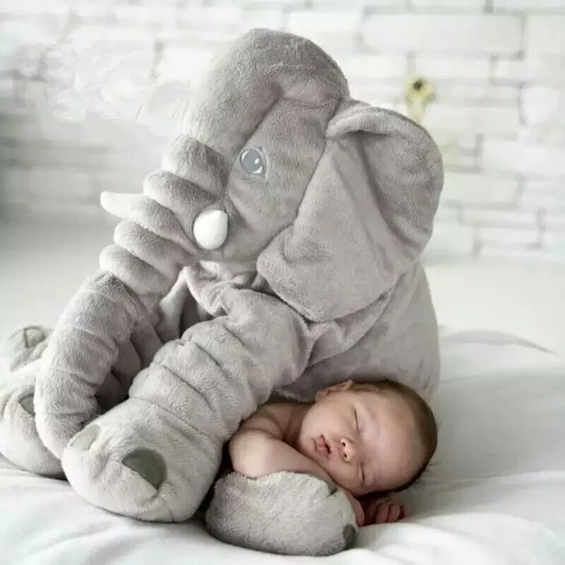Cojín de Abrazo de Elefante para Bebé – Suave, de Peluche y Cómodo