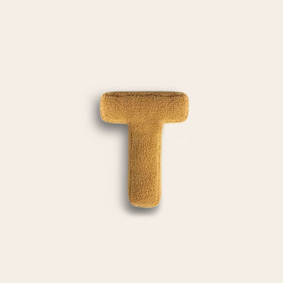 Cojín decorativo personalizado con letra para sofá