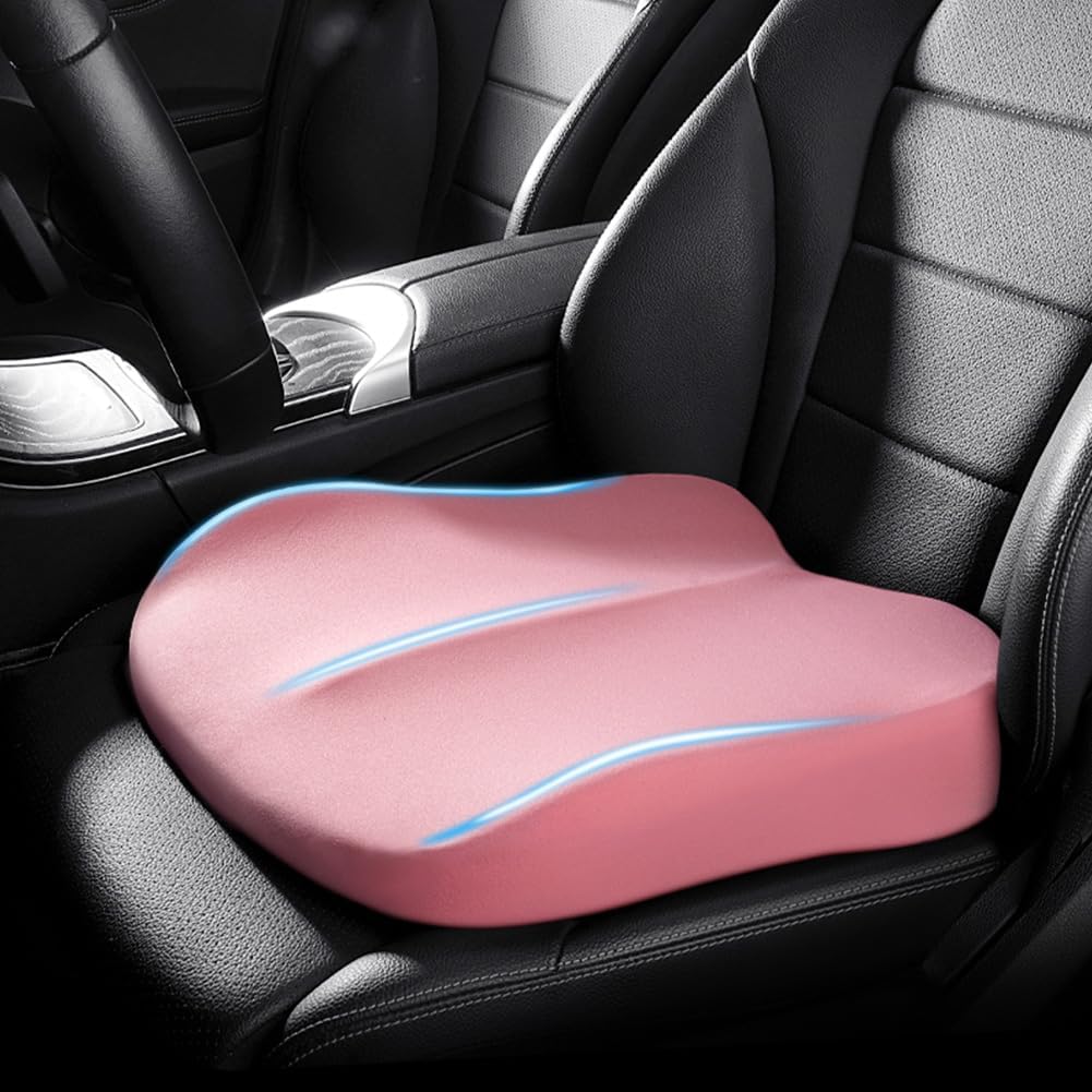 Cojín elevador de asiento para coche – Cojín elevador de espuma viscoelástica para mayor altura y comodidad al conducir