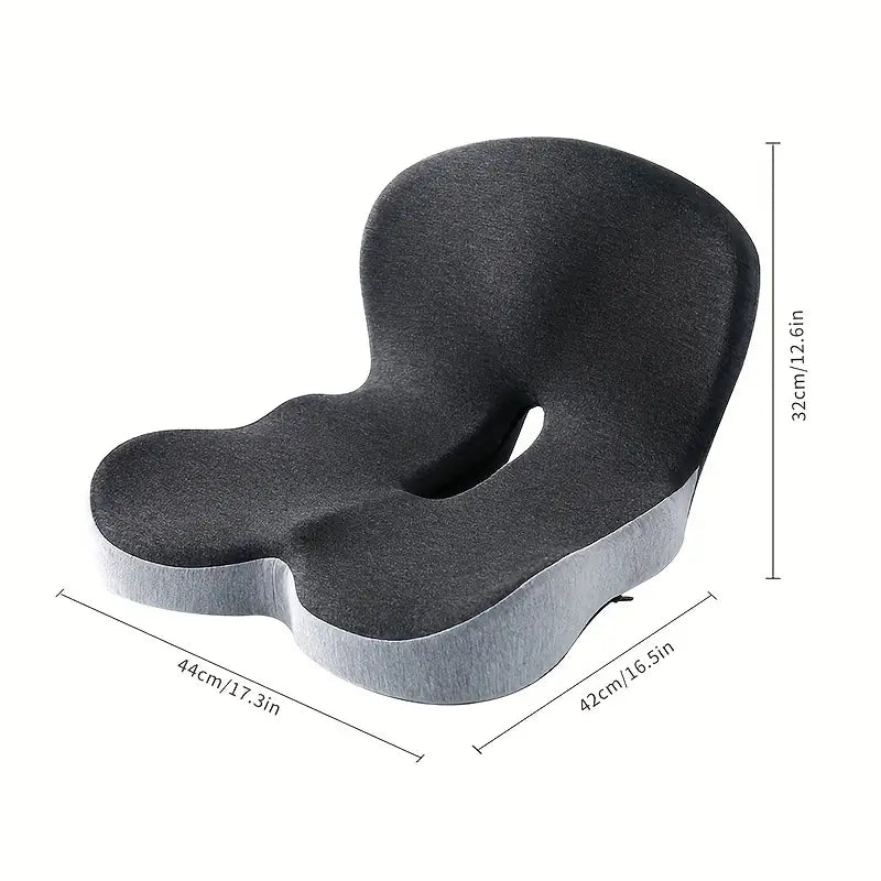 Cojín para Asiento y Respaldo de Espuma Viscoelástica - Soporte Suave para Glúteos y Zona Lumbar