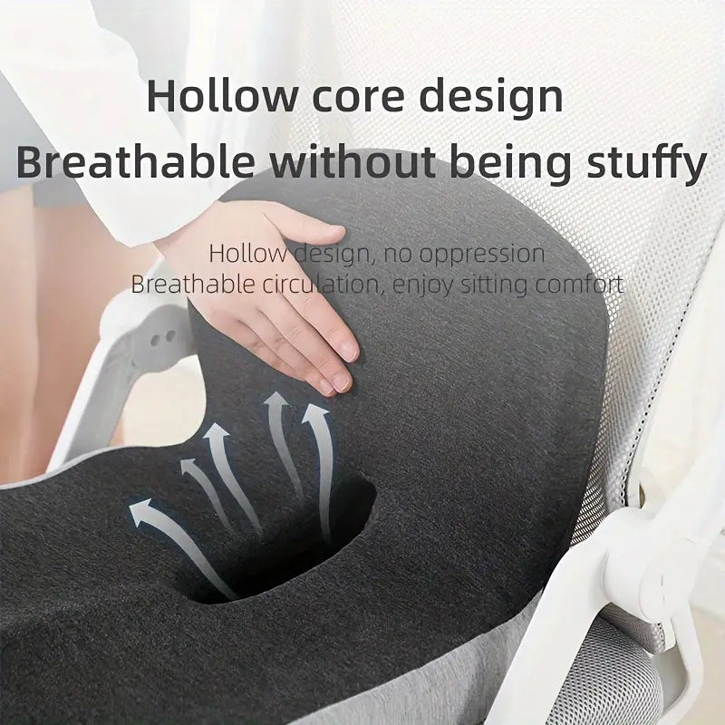 Cojín para Asiento y Respaldo de Espuma Viscoelástica - Soporte Suave para Glúteos y Zona Lumbar