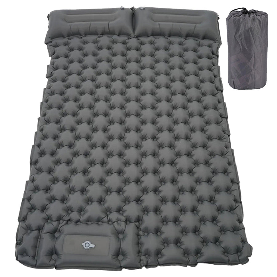 Colchoneta de camping ultraligera de inflado rápido