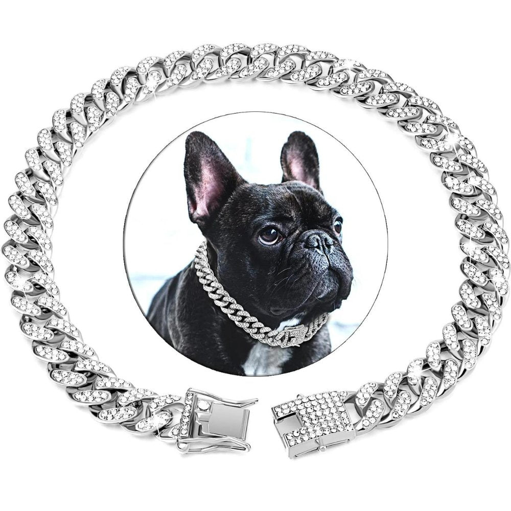 Collar de Cadena Dorado para Perros