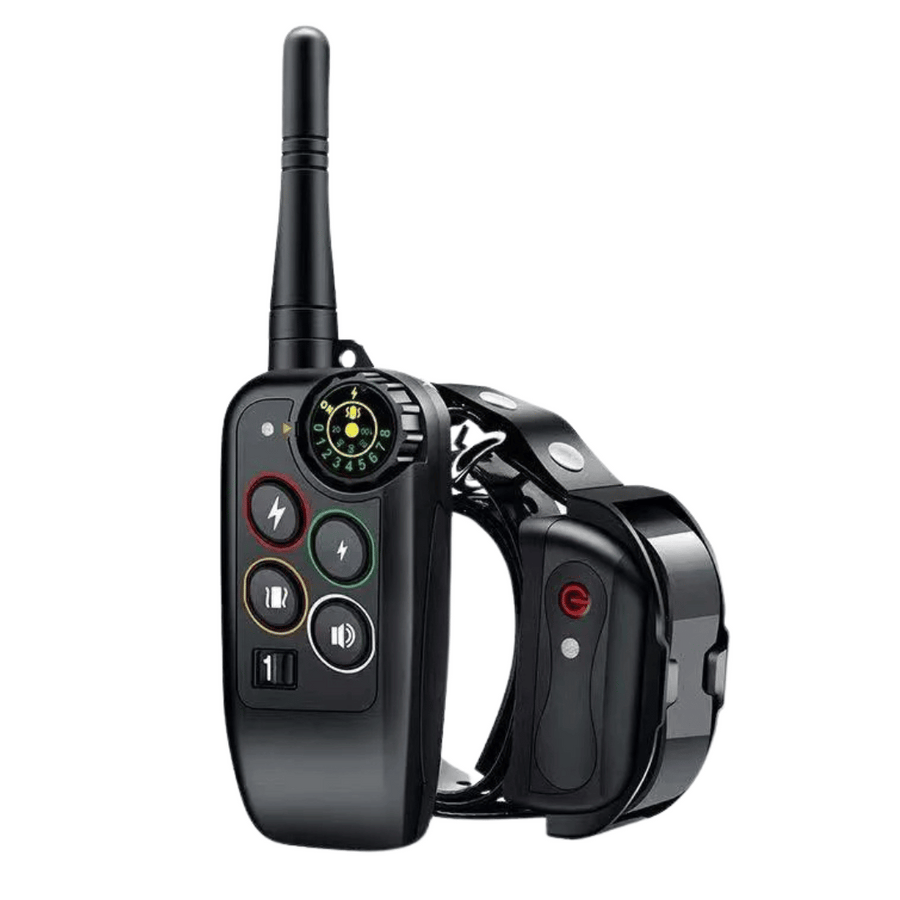 Collar electrónico de adiestramiento para perros y mando a distancia, impermeable y de largo alcance (1000 m)