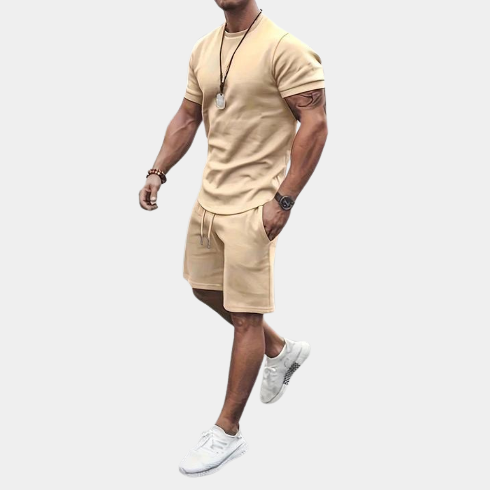 Conjunto casual de verano de dos piezas para hombre