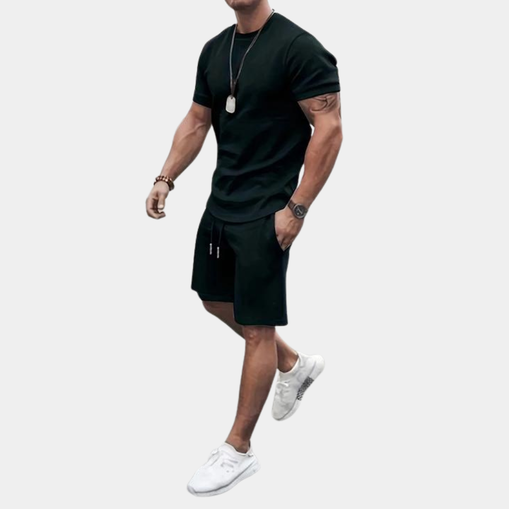 Conjunto casual de verano de dos piezas para hombre