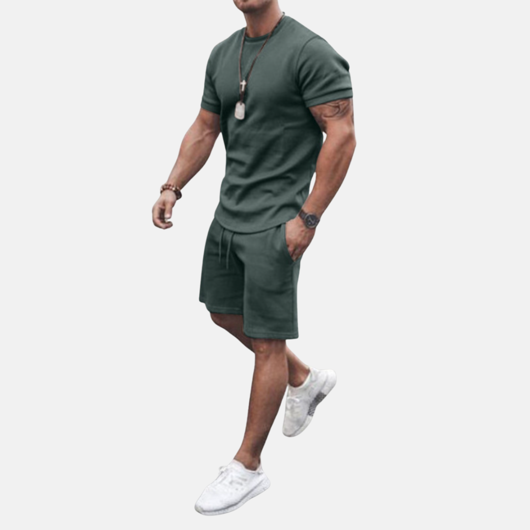 Conjunto casual de verano de dos piezas para hombre