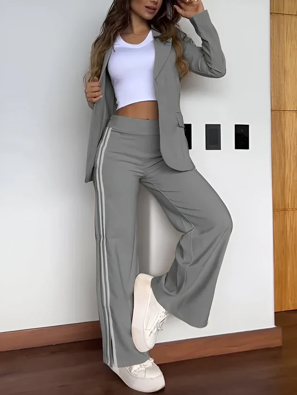 Conjunto de blazer | Elegante y cómodo conjunto de dos piezas para mujer