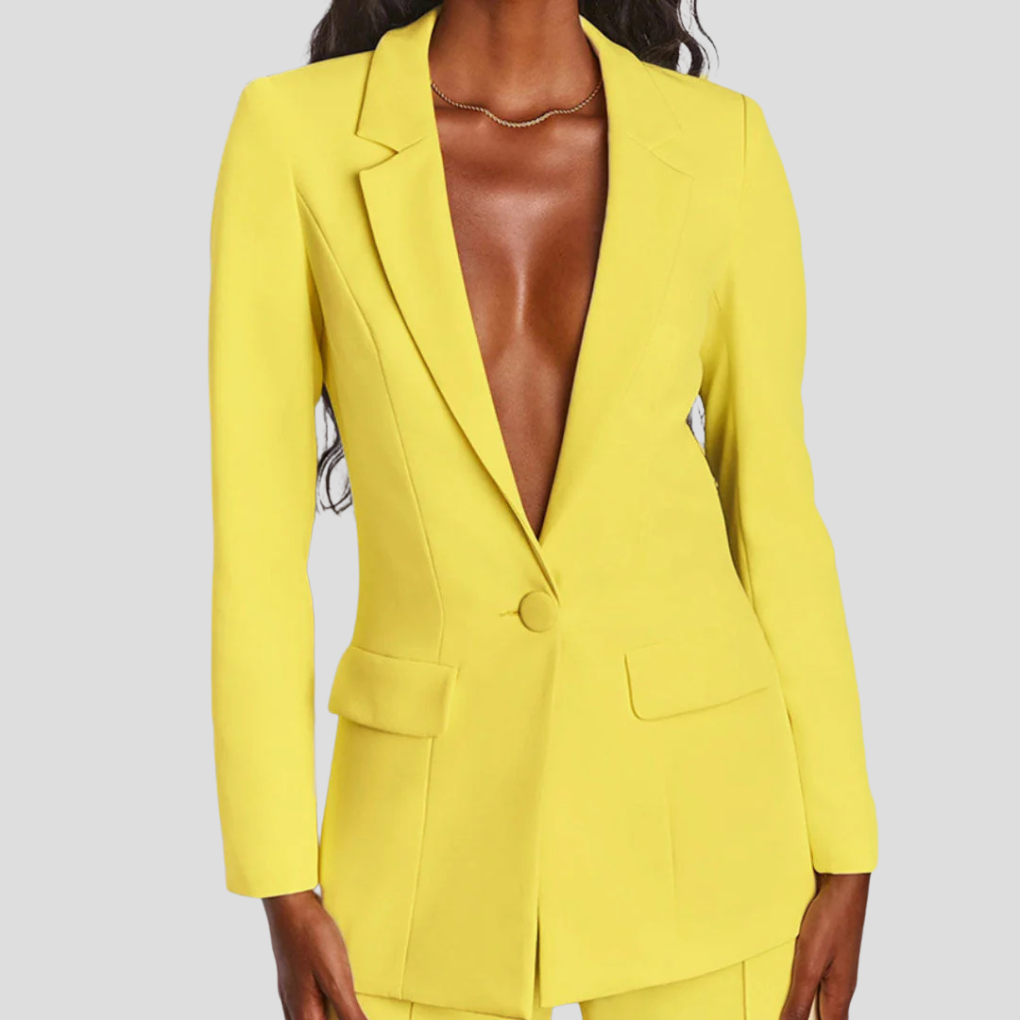 Conjunto de blazer y pantalón para mujer