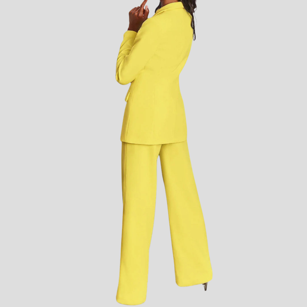 Conjunto de blazer y pantalón para mujer