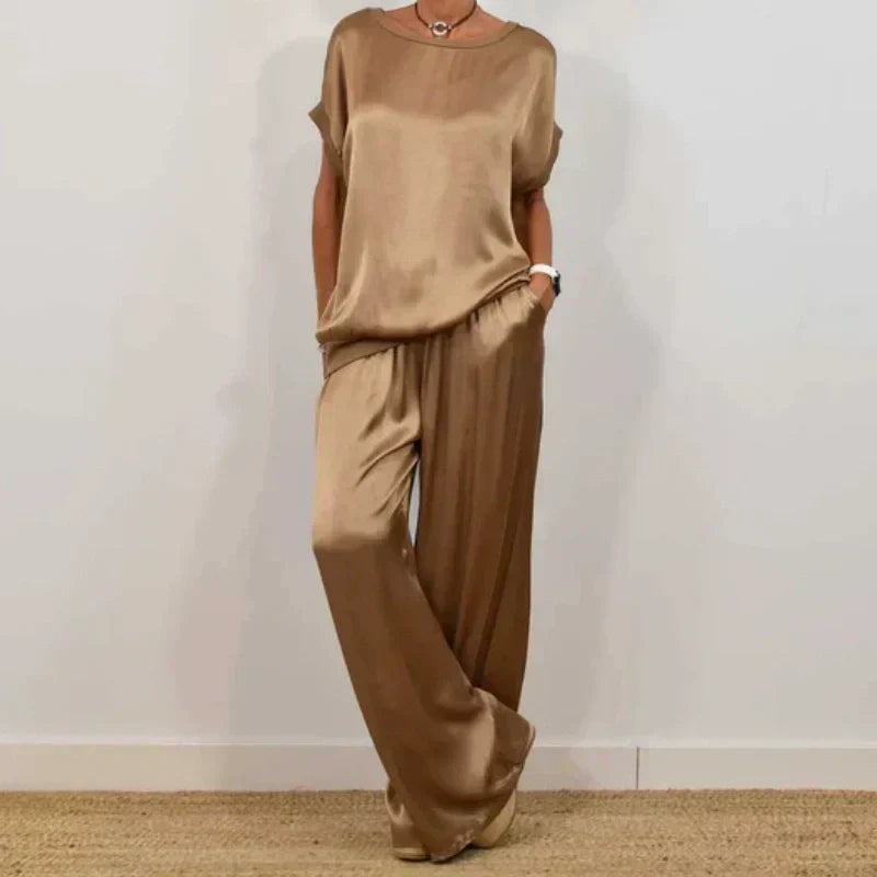 Conjunto de dos piezas holgado para mujer