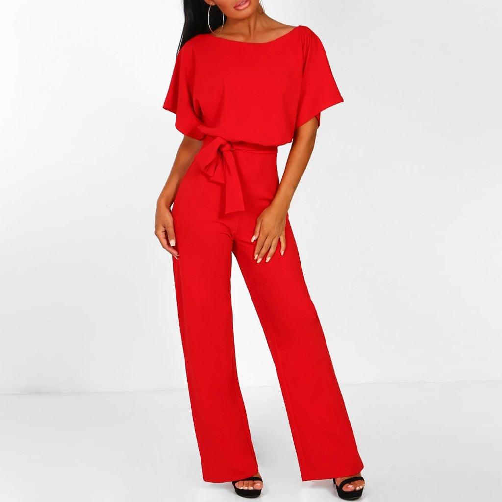 Conjunto de mono con pata ancha para mujer