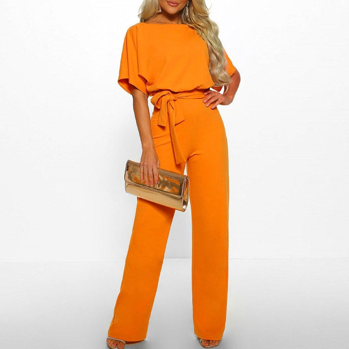 Conjunto de mono con pata ancha para mujer
