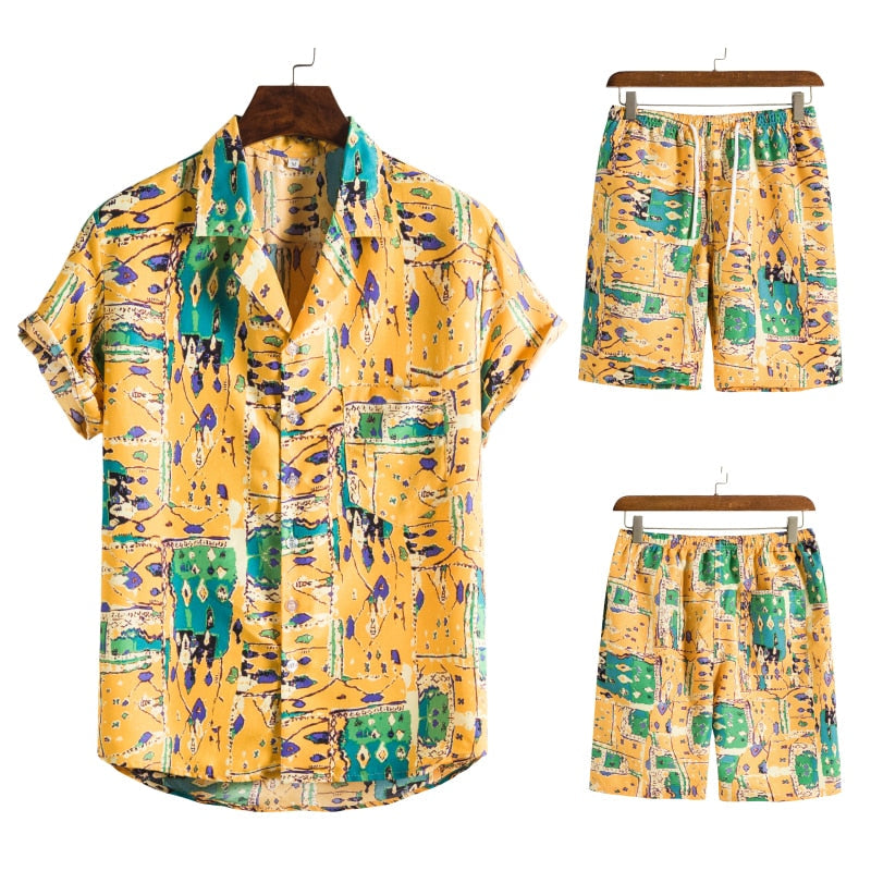Conjunto hawaiano para hombre | Combinación alegre y veraniega para el verano