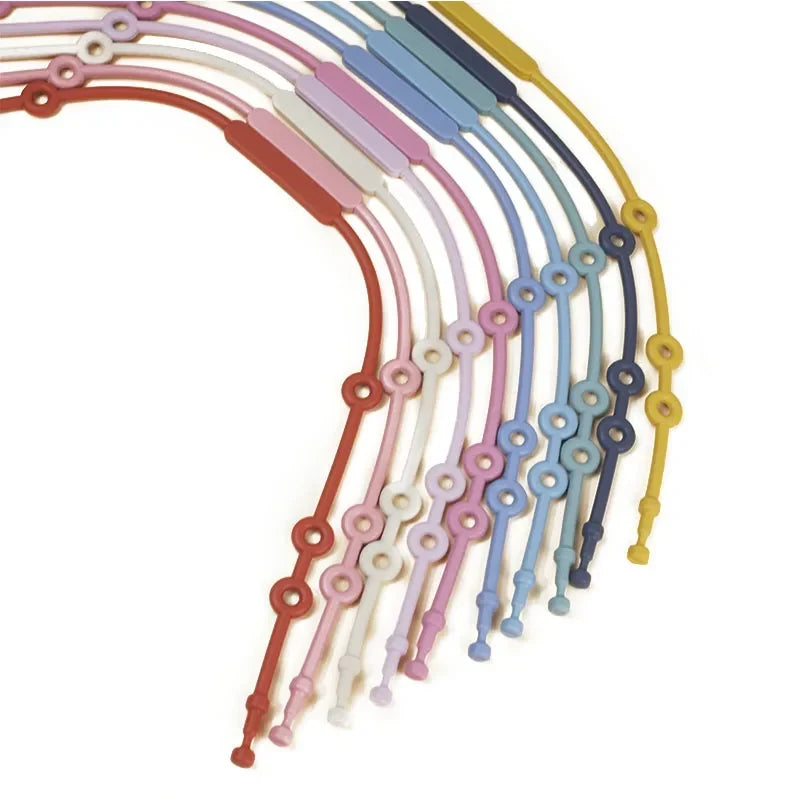 Correas sujetajuguetes de silicona ajustables para un juego seguro