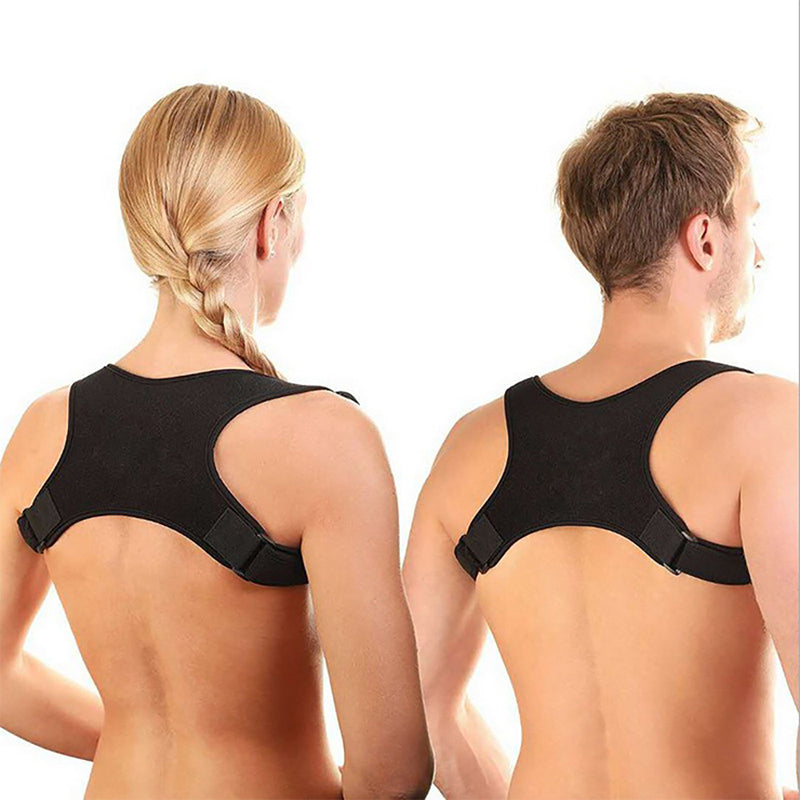 Corrector de postura ajustable con soporte para espalda y hombros – Diseño ergonómico con material ligero y transpirable