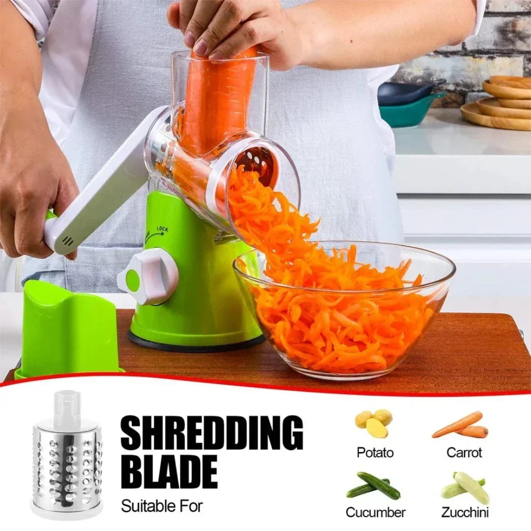 Cortador de verduras: rebanador giratorio de verduras