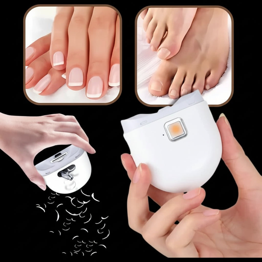 Cortaúñas eléctrico recargable con luz LED