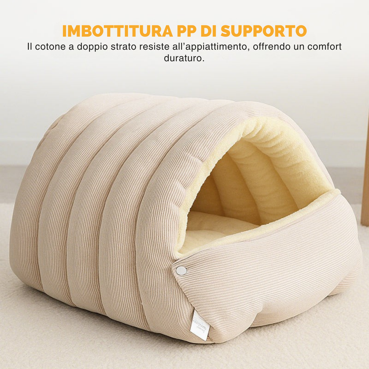 Cueva supersuave de lujo para mascotas