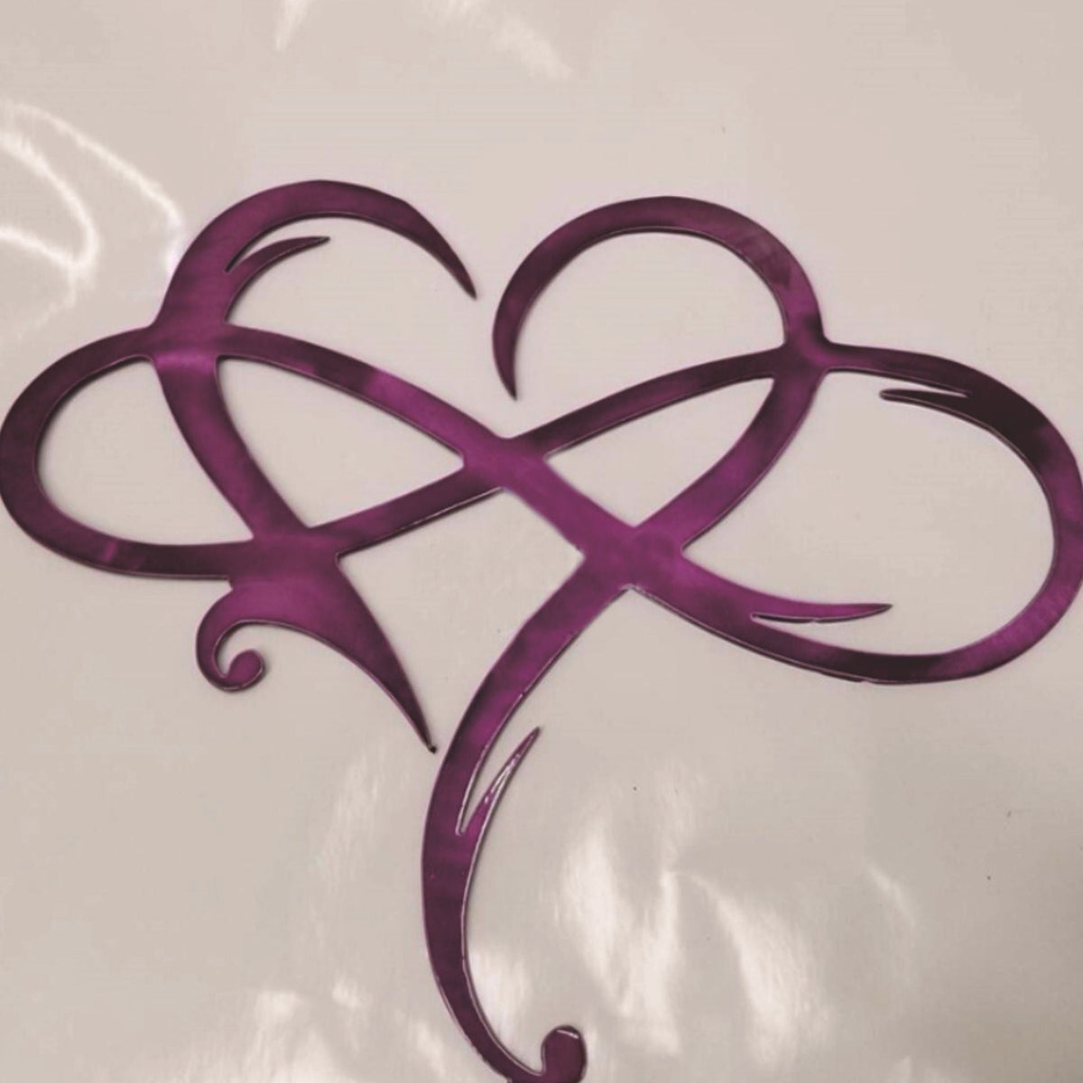 Decoración de pared Amor Eterno de acero inoxidable para el hogar