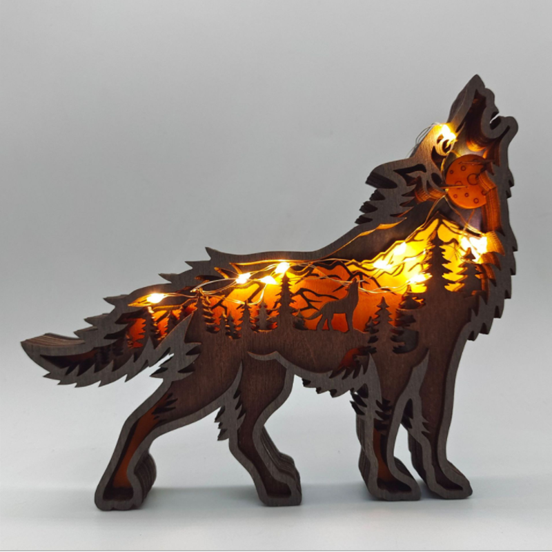 Decoración navideña creativa de animales del bosque