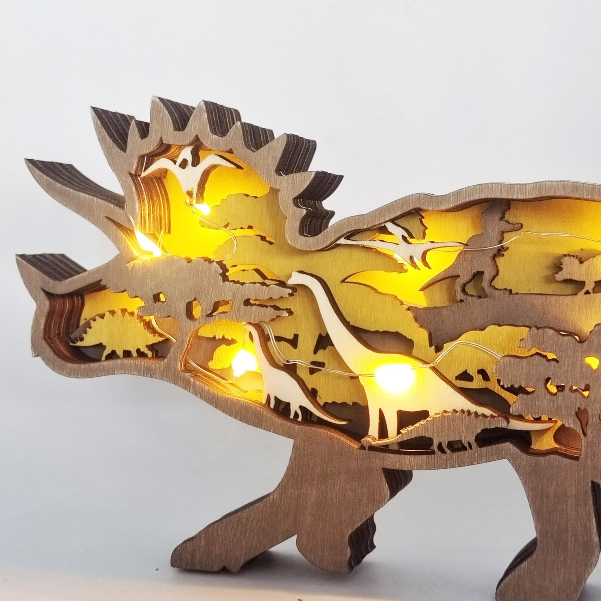 Decoración navideña creativa de animales del bosque