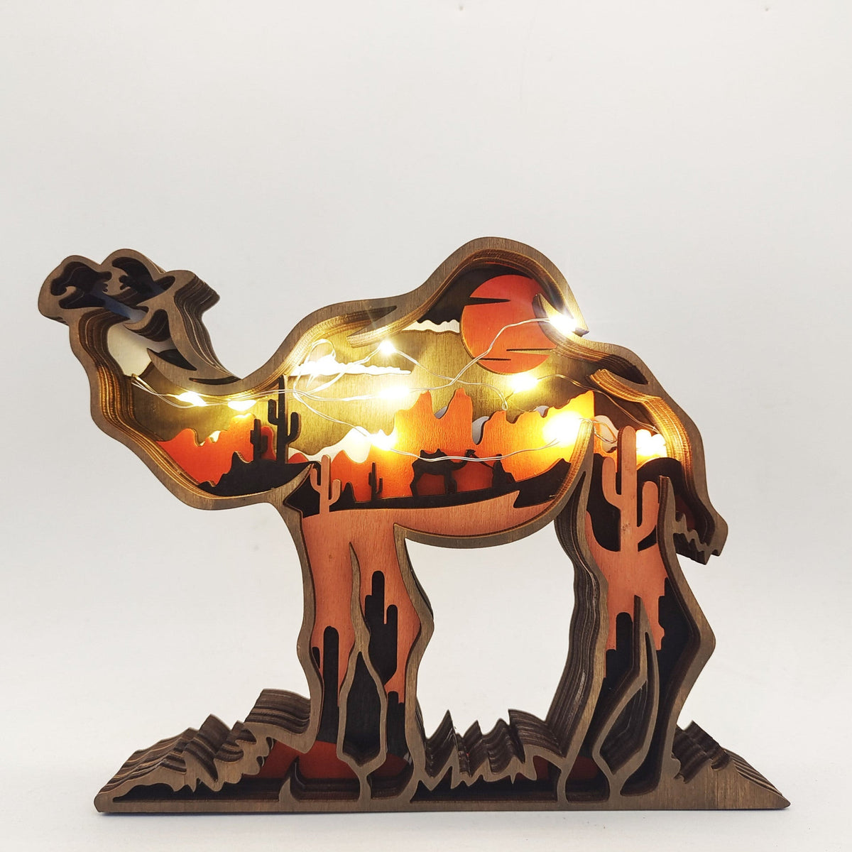 Decoración navideña creativa de animales del bosque