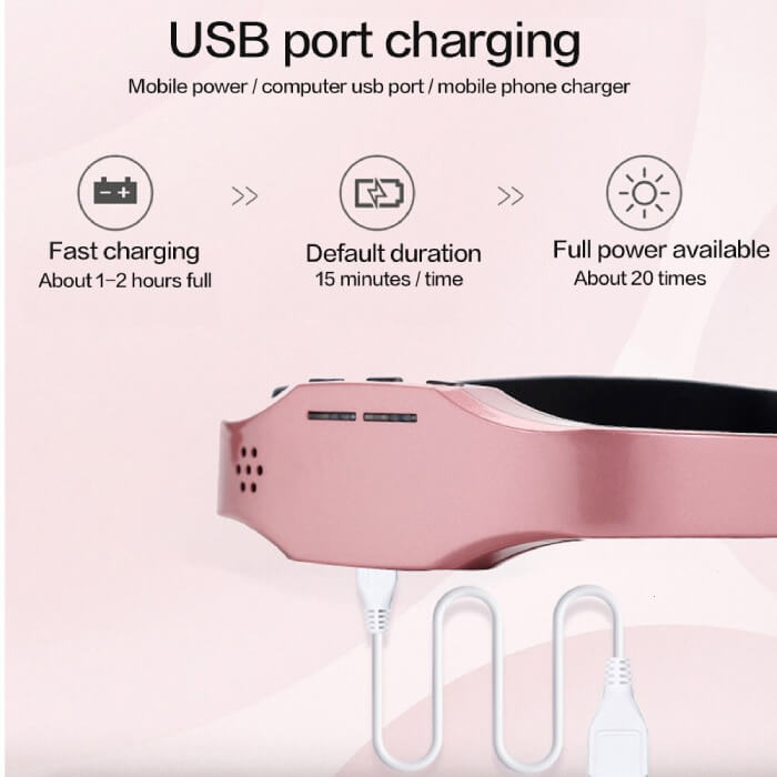 Dispositivo Masajeador de Cabeza Portátil para el Alivio del Dolor de Cabeza y la Migraña con Tecnología TENS Avanzada