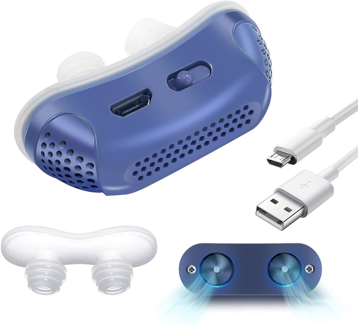 Dispositivo micro CPAP para la apnea del sueño - Antirronquidos