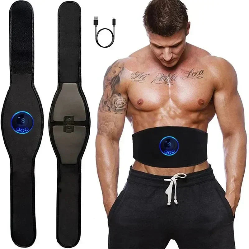 Electroestimulador abdominal EMS – Estimulador muscular abdominal con 19 niveles para fortalecer la zona core