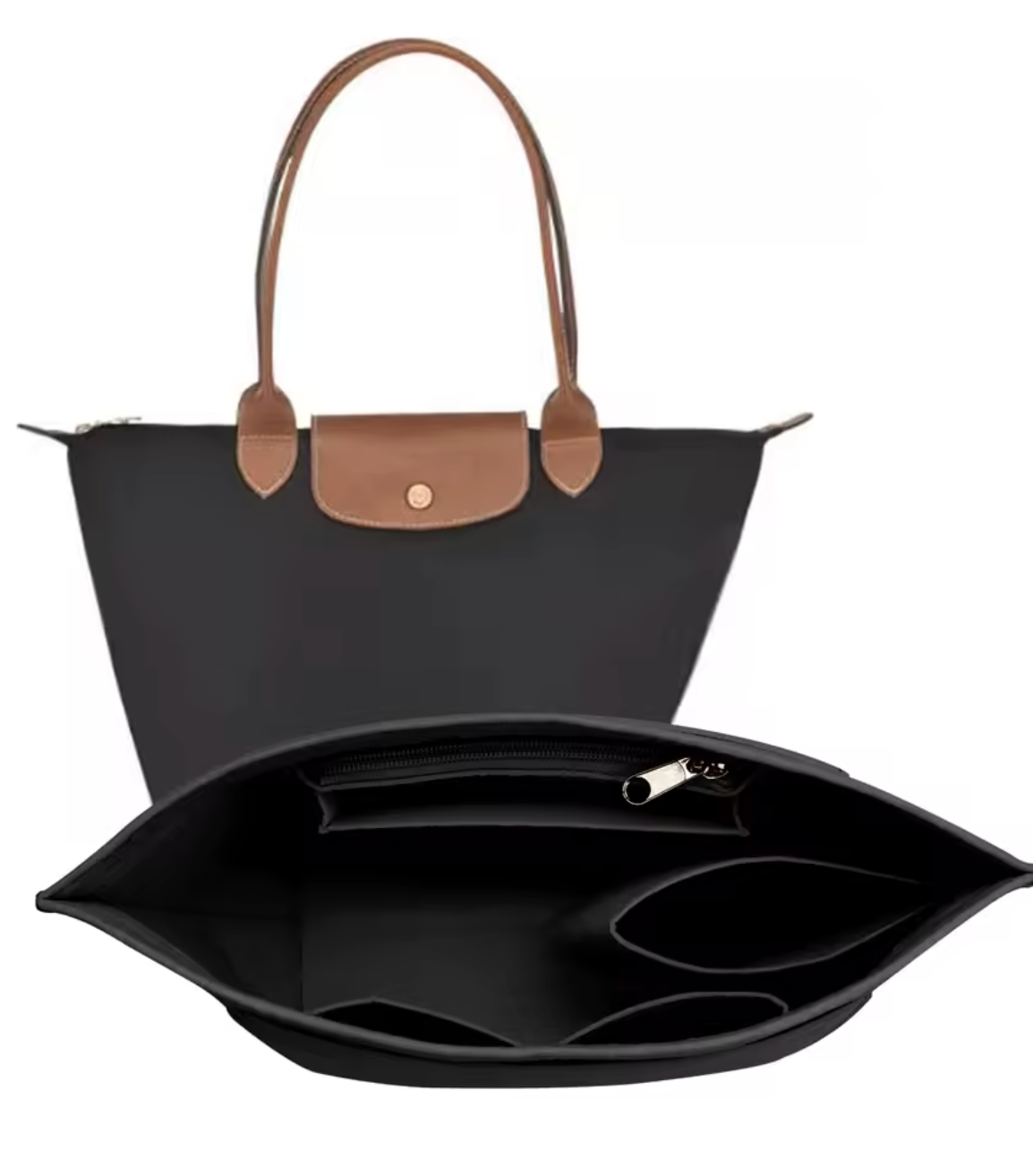 Elegante bolso tote plegable para uso diario