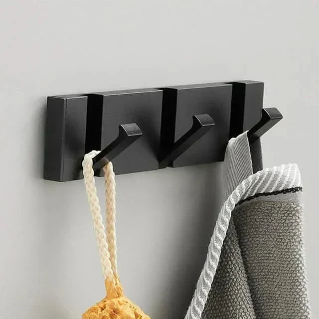 Elegante colgador de pared de acero inoxidable: ahorra espacio y con estilo para cualquier hogar