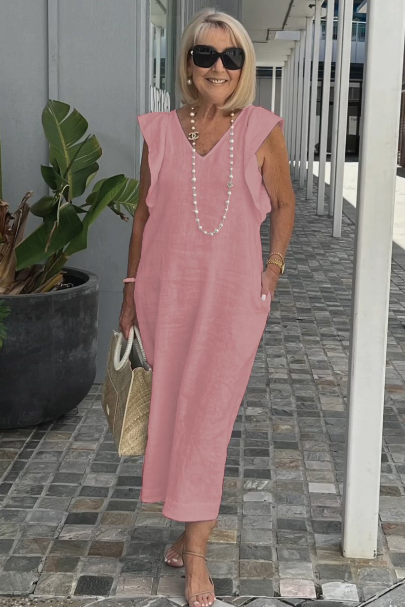 Elegante vestido de verano sin mangas