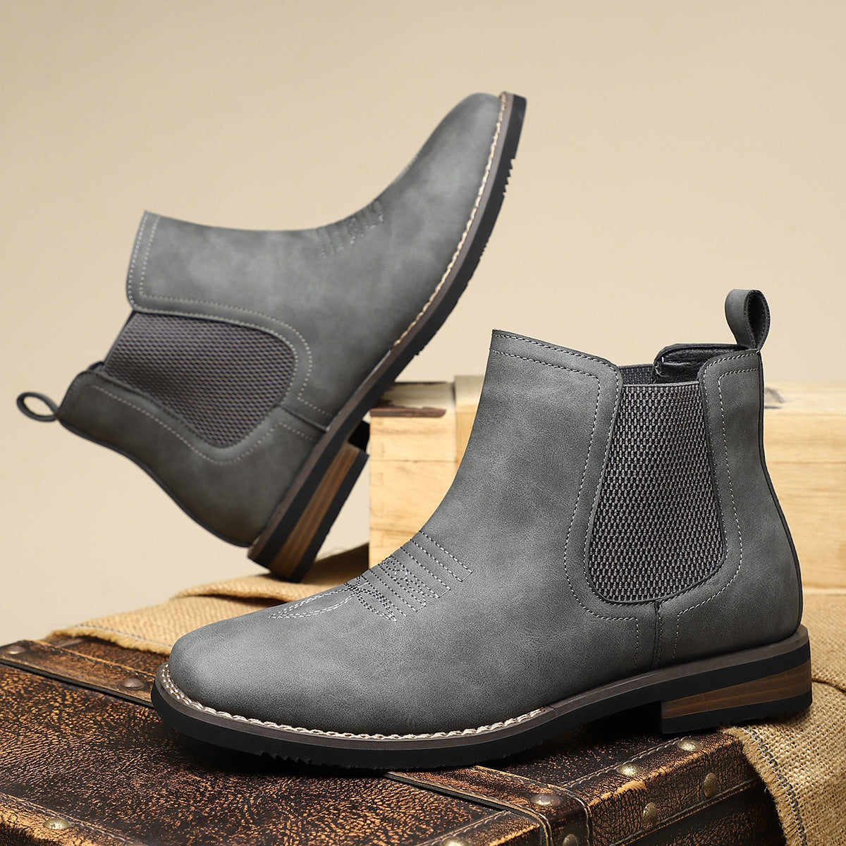 Elegantes botines Chelsea para hombre