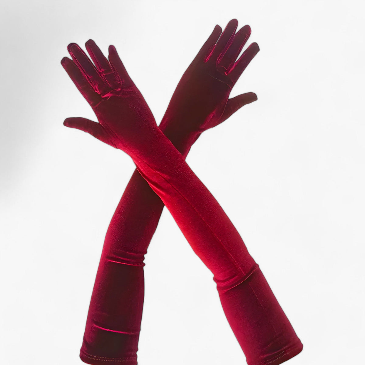 Elegantes guantes de terciopelo para invierno