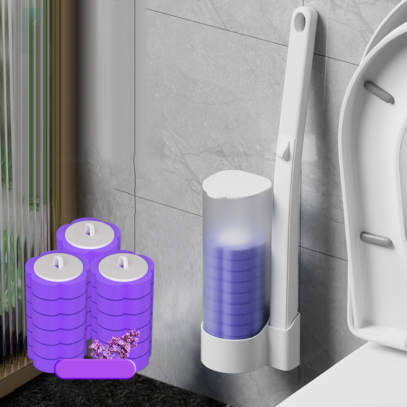 Escobilla para inodoro desechable | Antibacteriana | Cabezales de esponja higiénicos