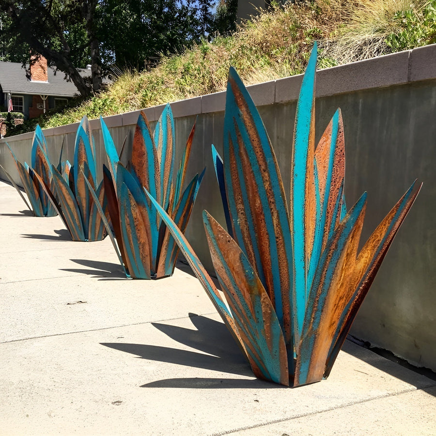 Escultura de jardín de metal antioxidante hecha a mano para decoración de interiores y exteriores